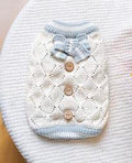 Quilted Button Dog Bow Shirt