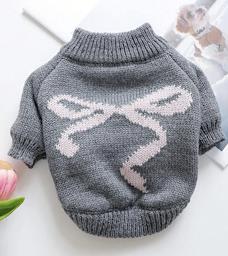 Dog Bow Sweater