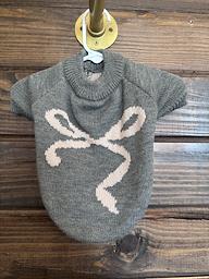Dog Bow Sweater