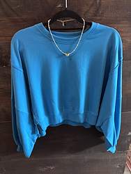 Blue Long Sleeve Top