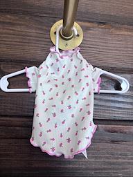 Pink Floral Dog Top